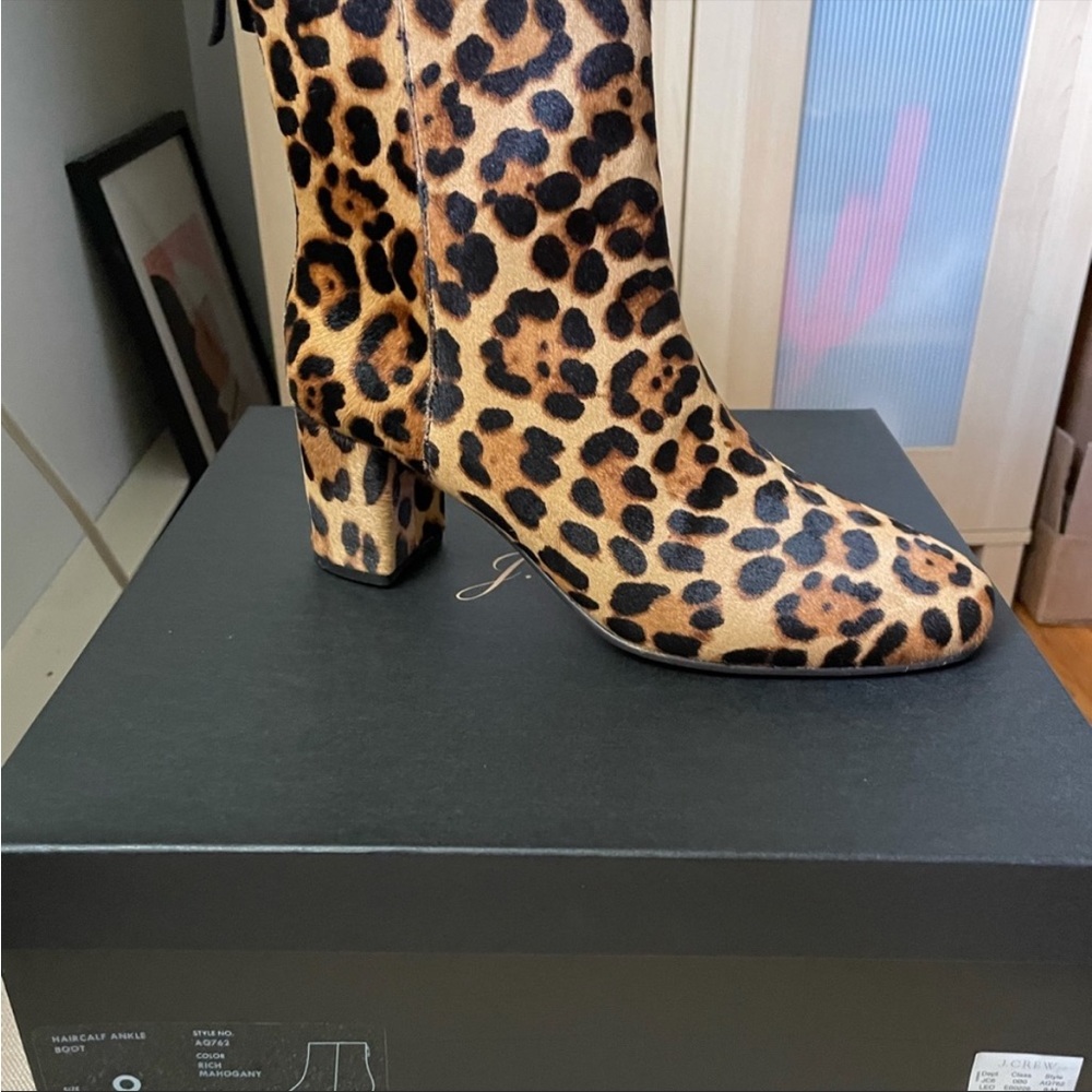 Brand new never worn J. Crew calf hair booties size 8